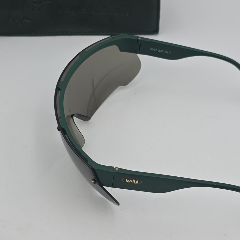 RARE Vintage Bolle Eagle Vision Sunglasses Jaguar Green Frames With Case - Picture 4 of 10